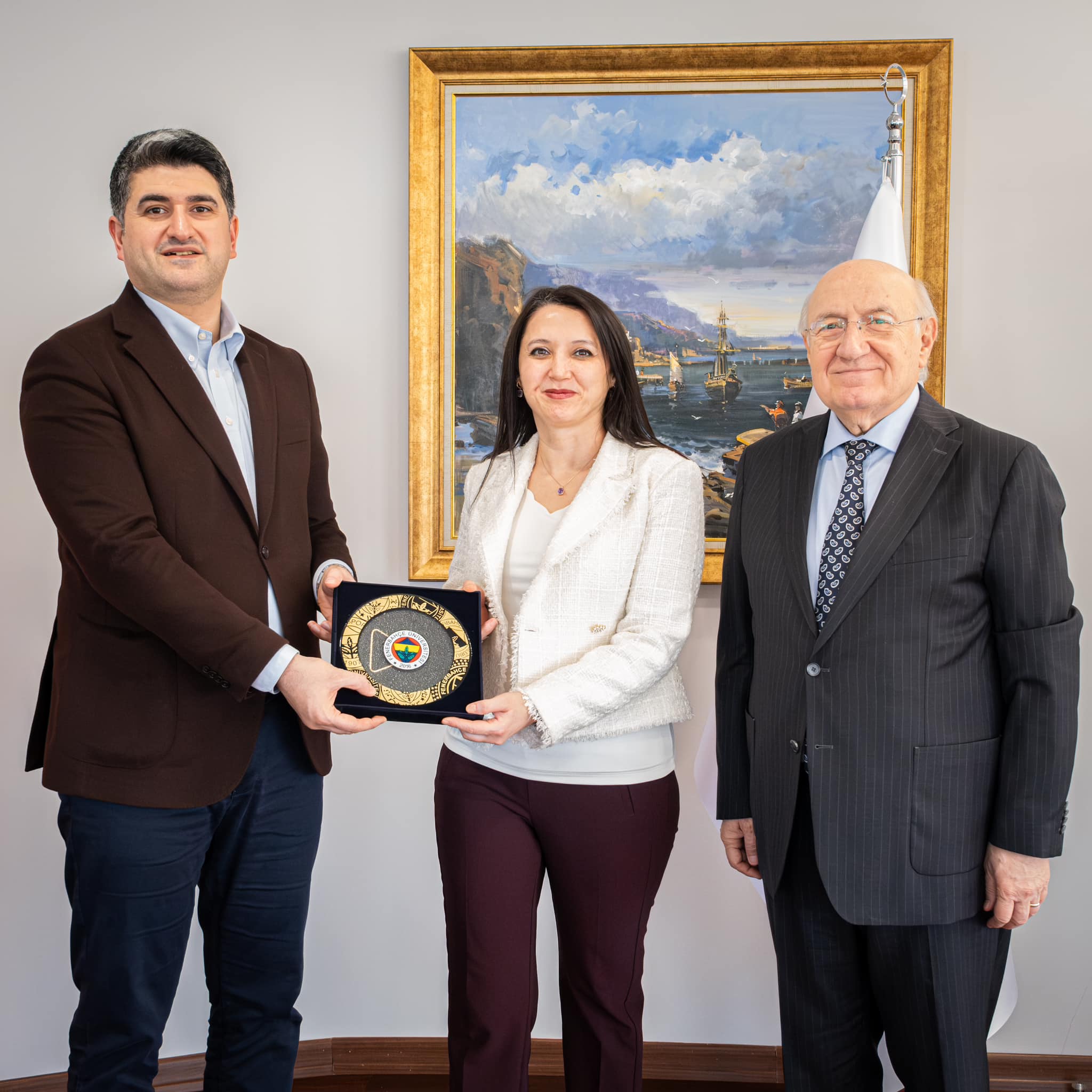 Fenerbahçe Üniversitesi Rektörü Prof. Dr. Fatma KANCA - Mütevelli Heyeti Üyesi Prof. Dr. M. Emin ARAT