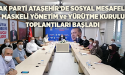 AK Parti Ataşehir'de Yönetim-Yürütme Kurulu Toplantıları Sosyal Mesafeli ve Maskeli Gerçekleşti