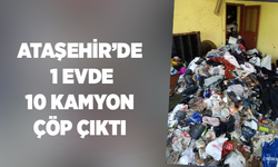 Ataşehir'de bir evde 10 kamyon çöp çıktı