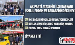 AK Parti Ataşehir'den İlçe Sağlık ile Kızılay Ekiplerine Teşekkür ve Taksi Durağı'na Esnaf Ziyareti