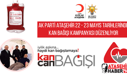 AK Parti Ataşehir Kızılay'la 22-23 Mayıs'ta Ortak Kan Bağışı Programı Düzenliyor