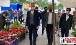 Ataşehir'de pazarlara 'Tam Kapanma' denetimi