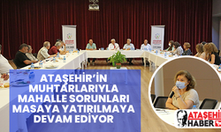 Ataşehir'in sorunları mahalle muhtarları toplantısında masaya yatırılıyor