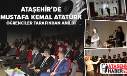 Ataşehir'de Öğrenciler Atatürk'ü Andılar