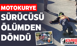 Küçükbakkalköy'de Motokurye Sürücüsü Ölümden Döndü
