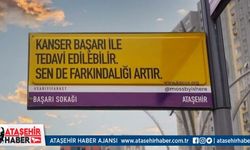Ataşehir'in sokaklarında çocuk kanserlerine sarı ile dikkat çekildi!