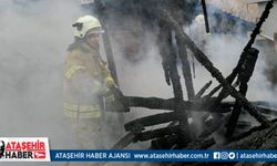 Barbaros Mahallesi'nde 3 Katlı Binanın Çatısında Yangın Çıktı