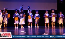 Ataşehir'de kreşli öğrenciler ilk mezuniyet keplerini attılar