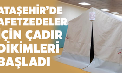 Ataşehir Halk Eğitim Merkezi, Deprem Bölgelerine Çadır Dikimine Başladı