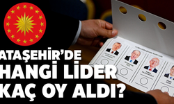 Ataşehir'de Cumhurbaşkanlığı seçim sonuçları belli oldu!