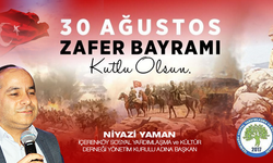 İçerenköy Derneği Başkanı Niyazi Yaman, '30 Ağustos Zaferi milletimizin esaret altında yaşamayacağını tüm dünyaya göstermiştir'