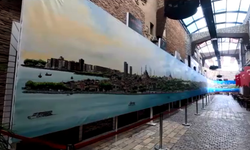 Cumhuriyetin 100.Yılında Dev İstanbul tablosu Ataşehir'de ziyaretçileriyle buluştu