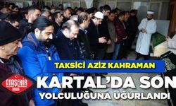 Ataşehir'de cinayet kurbanı taksici, Kartal'da son yolculuğuna uğurlandı