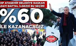 İlgezdi, Ataşehir'de Yüzde 60 Oy Fark ile Seçimi Kazanacağız