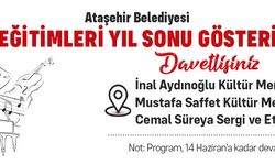 Ataşehir'de sanat eğitimleri tam gaz devam ediyor