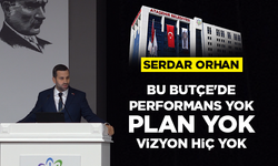 SERDAR ORHAN: "BU BÜTÇE'DE PERFORMANS YOK, PLAN YOK, VİZYON HİÇ YOK"