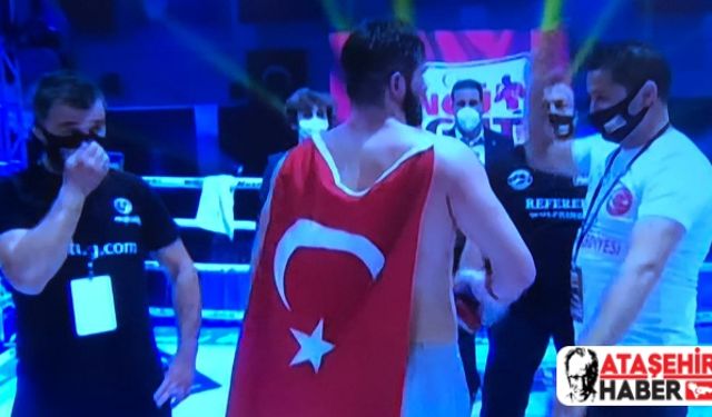 Ataşehir Belediyespor Kickboks Sporcusu Onur Çelik İran'lı Rakibini 2-1 Yendi