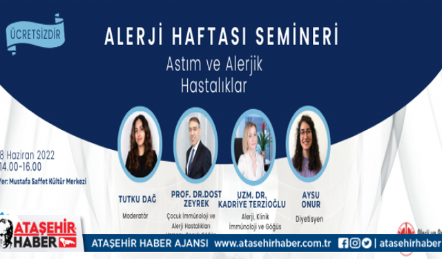 Ataşehir'de Alerji ve Astım Bilgilendirme Semineri Düzenlenecek
