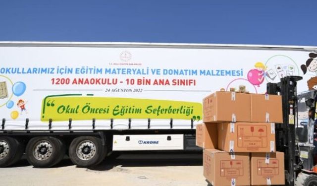 Anaokulları ve Anasınıfları Eğitim Materyalleri Okullara Yollandı