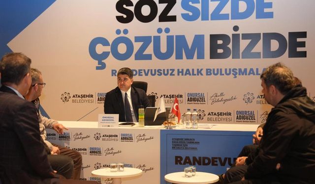 Ataşehir'de randevusuz başkan - halk buluşmalarının üçüncüsü gerçekleşti