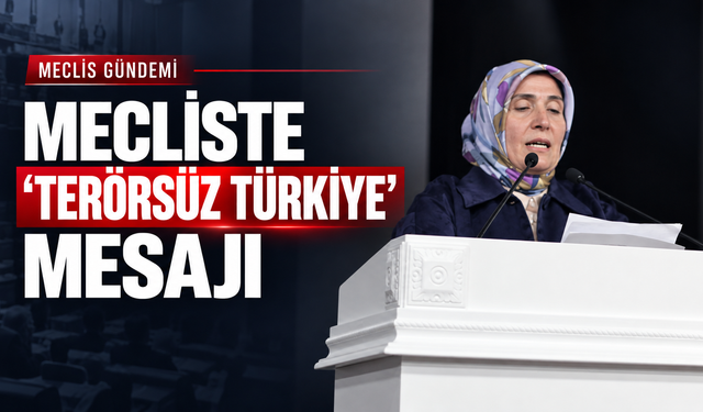 AK Parti Grubundan Mecliste “Terörsüz Türkiye” Mesajı