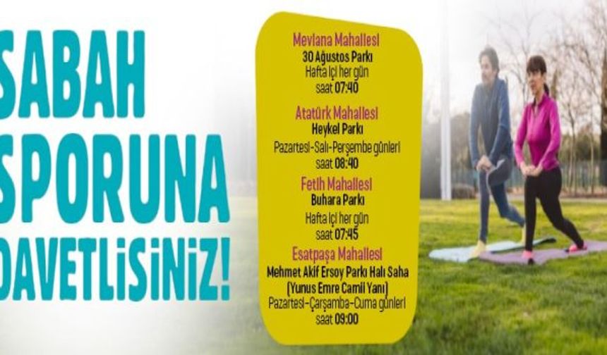 Ataşehir'de parklarda sabah sporları yeniden başlıyor!