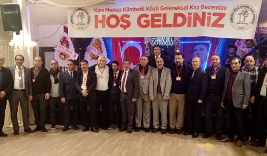 Kars Merkez Kümbetli Köyü Derneği Kaz Gecesi Düzenledi!