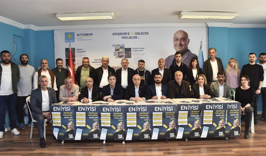 Ataşehir Bağımsız Belediye Başkan Adayı, İYİ Parti'li Ali Coşkun'u destekleyerek adaylıktan çekildiğini açıkladı