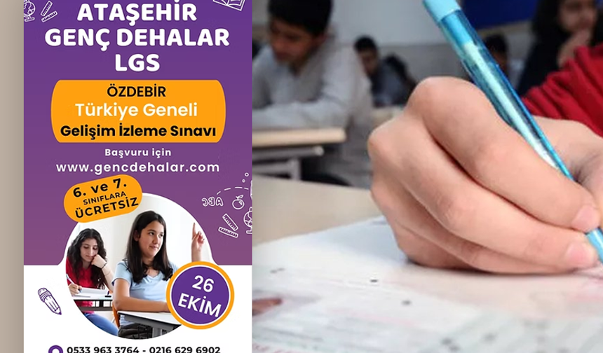 ATAŞEHİR'DE HAFTA SONU 6 ve 7'NCİ SINIF ÖĞRENCİLERİNE ÖZEL DENEME SINAVI YAPILACAK