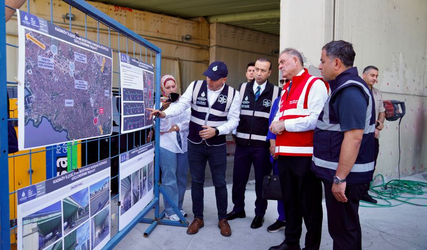 İBB Başkan Vekili Nuri Aslan, Bostancı Köprülü Kavşağı'ndaki Güçlendirme Çalışmalarını Yerinde İnceledi
