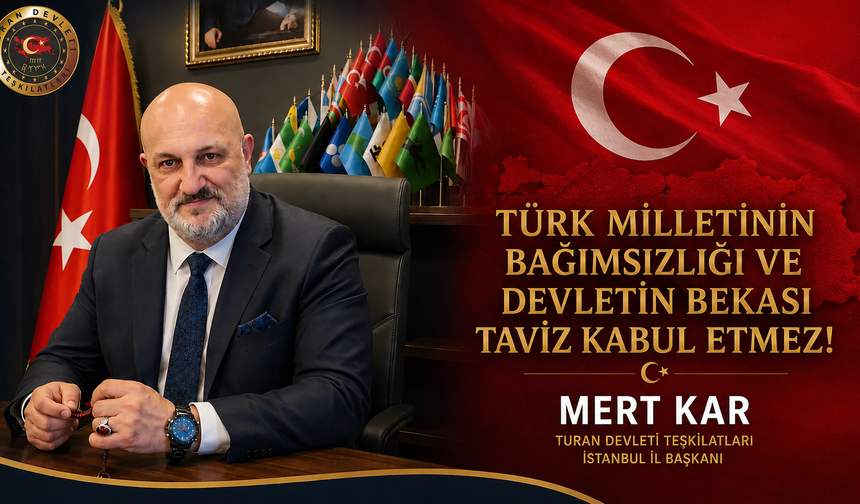 Turan Devleti Teşkilatları İstanbul İl Başkanlığı'ndan Kanun Teklifine Tepki