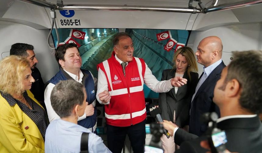 Ümraniye–Ataşehir–Göztepe Metro Hattı’nda test sürüşü yapıldı